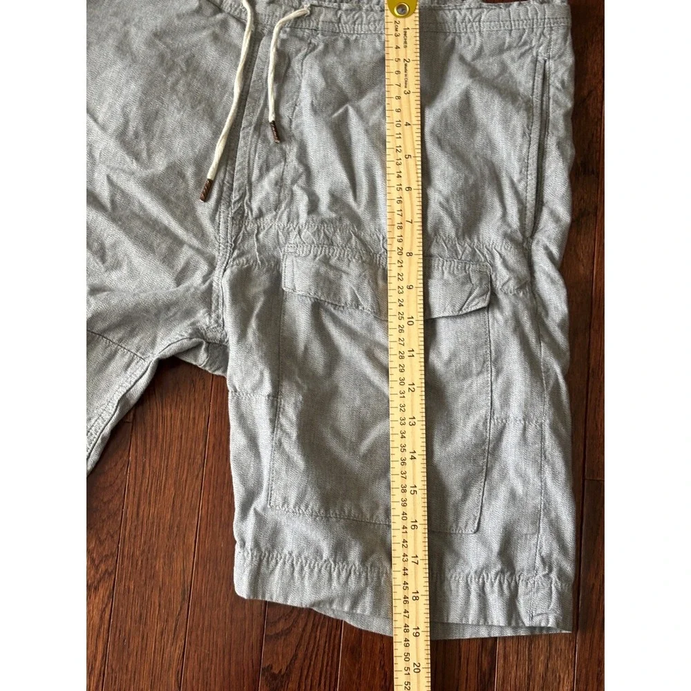 Billy Reid MSL-ALA Grey Board Shorts Mens Small 34 Cargo Made in USA